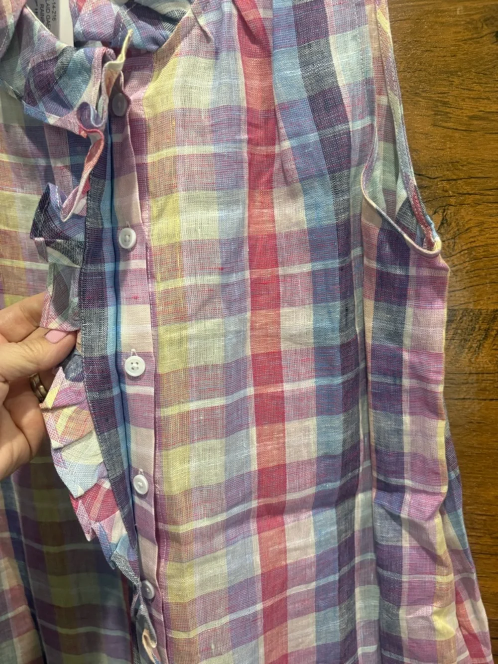 Sundays Gaelle Linen Sleeveless Swing Mini Dress - Picture 8 of 12